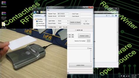 mifare card reader software download